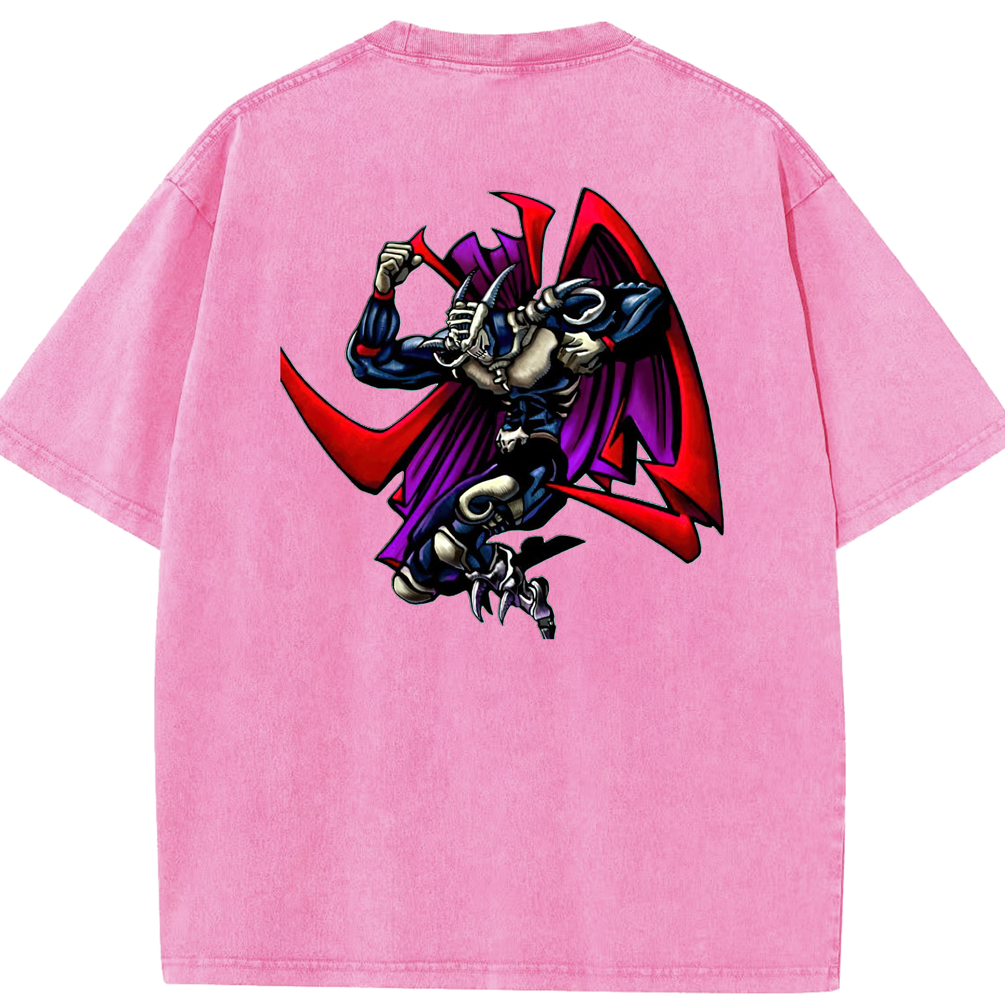 （画像用） 遊☆戯☆王 Yu-Gi-Oh! 綿100% ヴィンテージ風 半袖Tシャツ（背面プリント）
